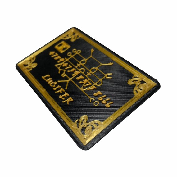 Obey Me! Lucifer 'goldie' Credit Card - Etsy