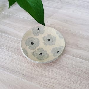Handmade Ceramic Trinket Dish: Wheel Thrown Stoneware Ring Holder