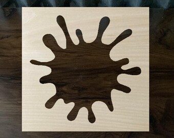 Bleach Stencil Splat Mark Stencil