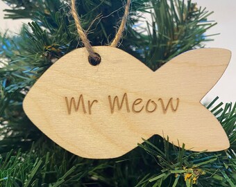 Custom Cat Ornament | Personalized Gift | Ships Fast