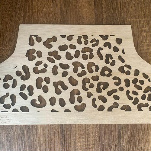 Hoodie Pocket Bleach Stencil Leopard Print Stencil Etsy