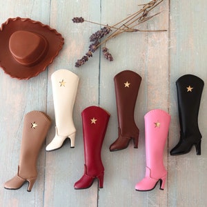 handmade Cowboy boots for 1/6 Fashion Royalty/Poppy Parker/Misaki and more similar size dolls