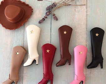 handmade Cowboy boots for 1/6 Fashion Royalty/Poppy Parker/Misaki and more similar size dolls