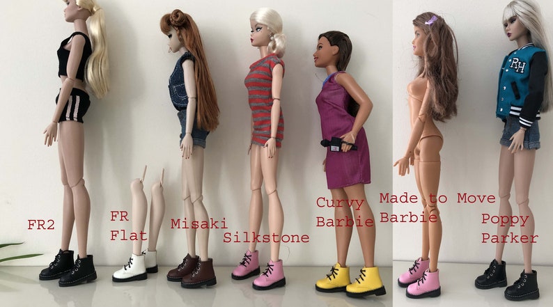 Handmade 1/6 Scale Combat Boots: Fashion Doll Shoes | fit Integrity Toys Fashion Royalty FR FR2 Poppy Parker Misaki and more image 8