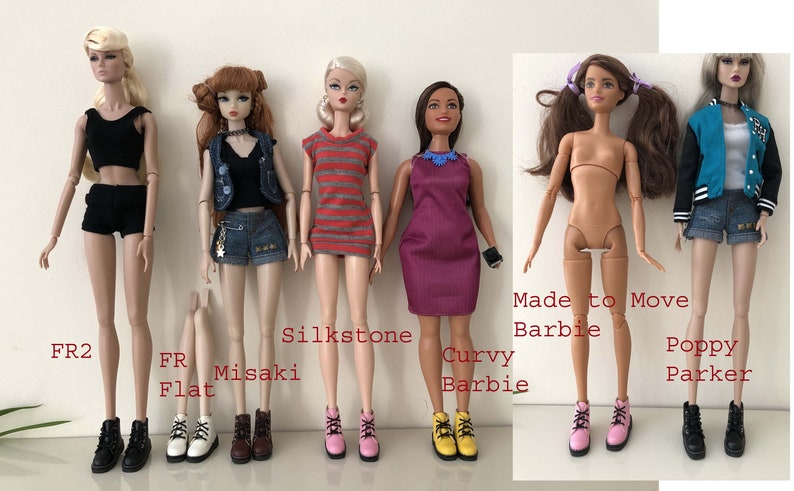 Handmade 1/6 Scale Combat Boots: Fashion Doll Shoes | fit Integrity Toys Fashion Royalty FR FR2 Poppy Parker Misaki and more image 7
