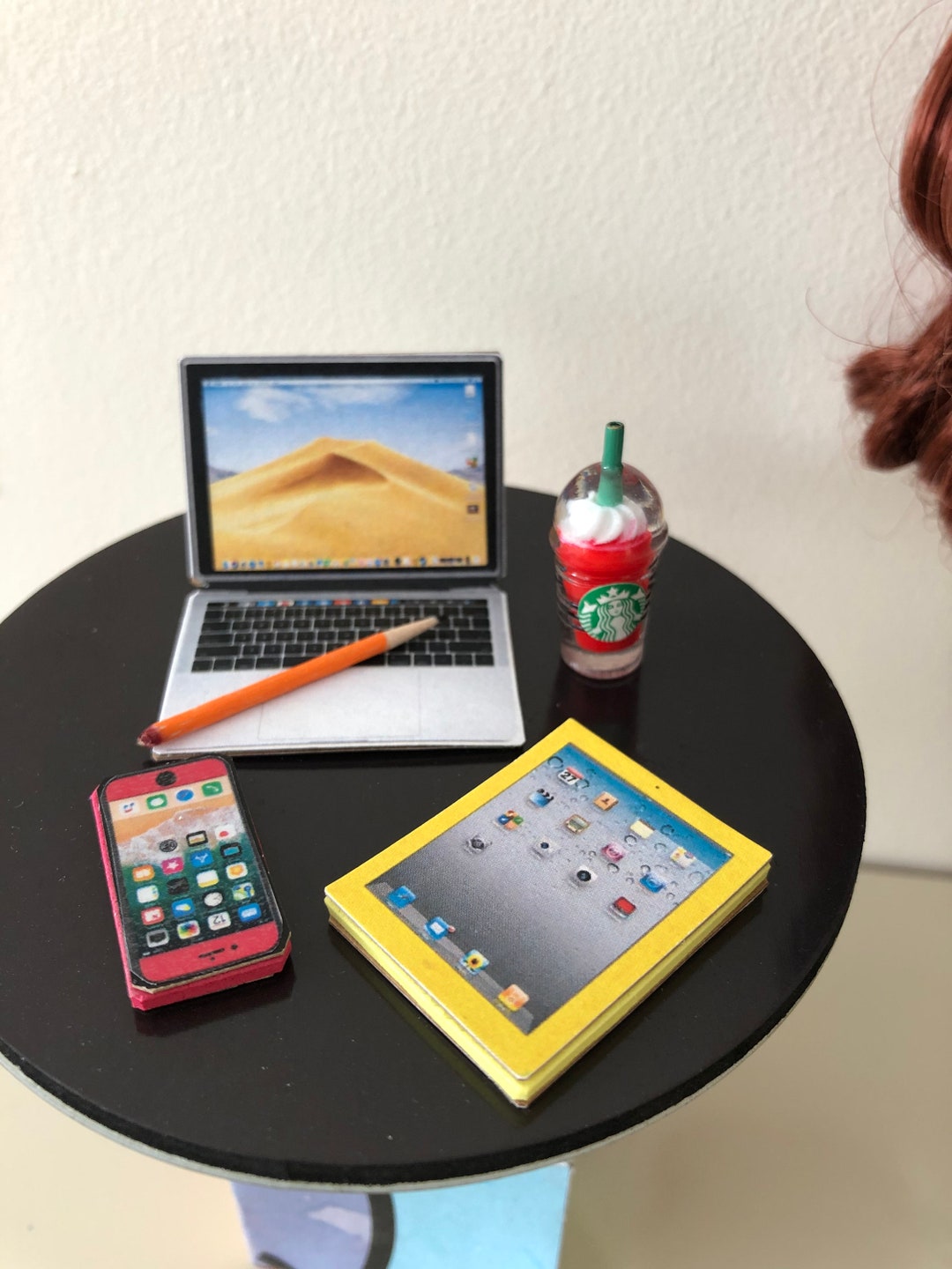 Miniature Tech Gadget Ipad/iphone/laptop/coffee Mug for 12 Doll Fashion