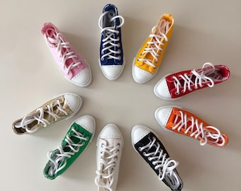 Handmade High Top Canvas Sneakers/Shoes for 12&quot; Male Boy doll FR Homme/Ken doll & 16&quot; Tonner Flat Foot Tyler/Ellowyne/FR16