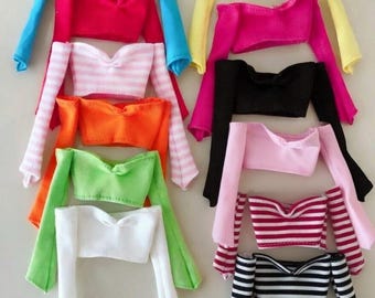 Off-the-Shoulder Top for 12" Dolls: Fashion Royalty, Poppy Parker, Misaki, Momoko