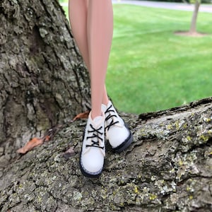 Handmade 1/6 Scale Combat Boots: Fashion Doll Shoes | fit Integrity Toys Fashion Royalty FR FR2 Poppy Parker Misaki and more image 4