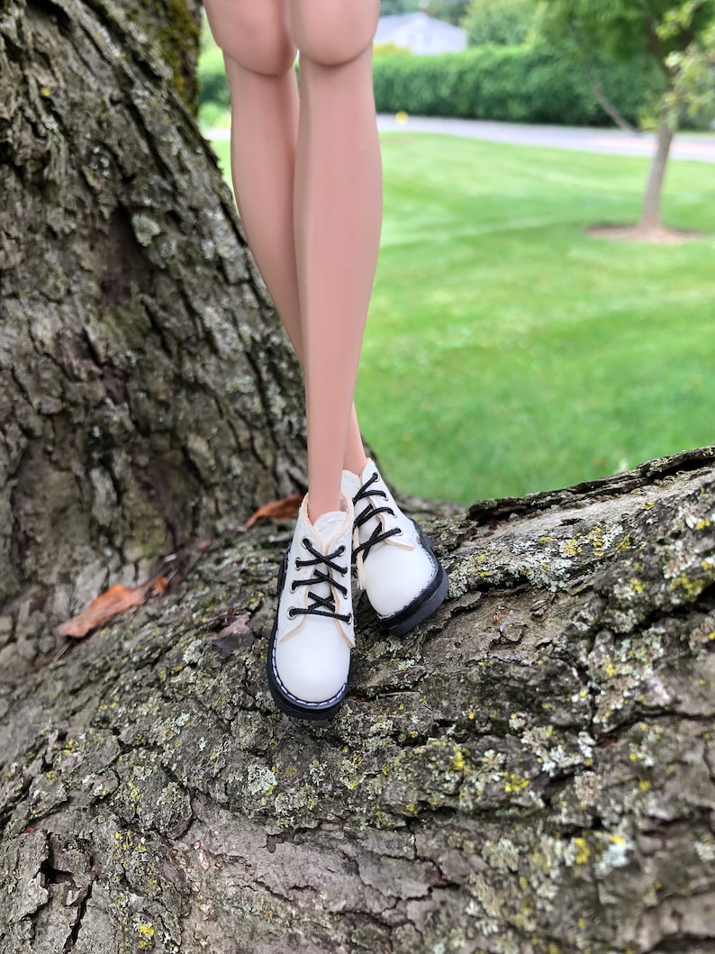 Handmade 1/6 Scale Combat Boots: Fashion Doll Shoes | fit Integrity Toys Fashion Royalty FR FR2 Poppy Parker Misaki and more image 4
