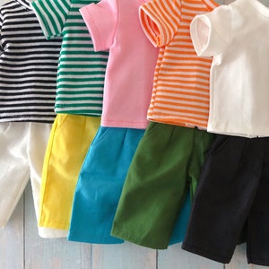 Tshirt and shorts for 12 inch 1/6 scale Male dolls, can fit both slimmer and more muscular male dolls