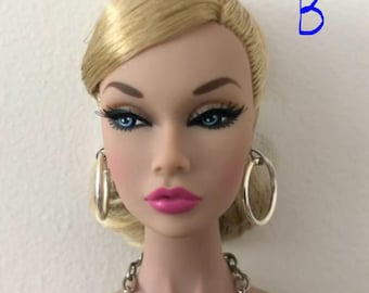 1/6 Scale Fashion Doll Hoop Earrings | Fashion Royalty, Poppy Parker and 12" dolls