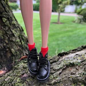 Handmade 1/6 Scale Combat Boots: Fashion Doll Shoes | fit Integrity Toys Fashion Royalty FR FR2 Poppy Parker Misaki and more image 6