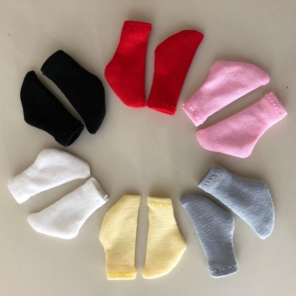 short ankle socks for 1/6 scale 12" female dolls