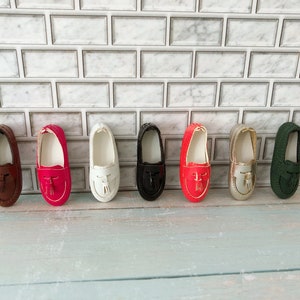 handmade Loafer/Flats/shoes for 1/6 1/3 scale/12&quot; & 16&quot; Tonner Flat feet Tyler/FR16 Boy doll FR Homme the Monarchs,fit Teen Poppy/JamieShow