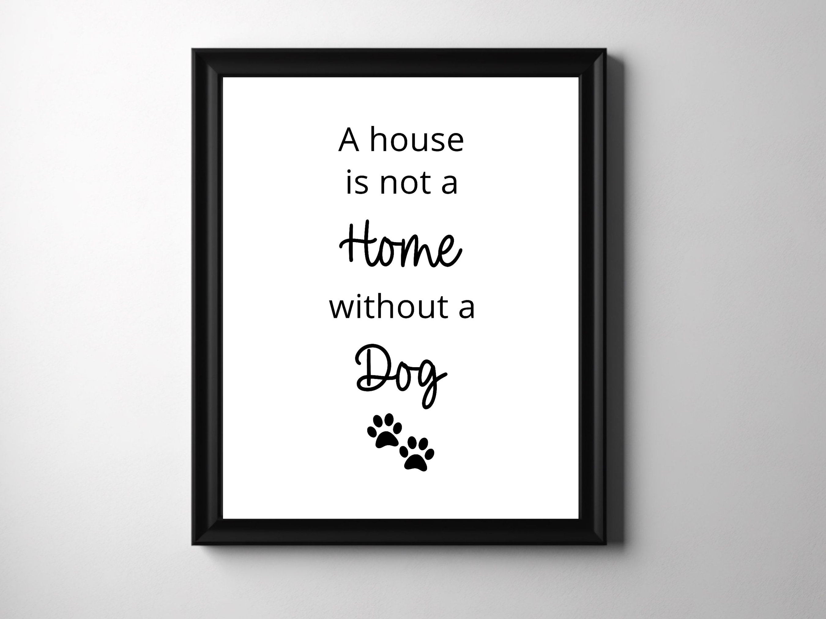 Targa Decorativa In Metallo 'A House Is Not A Home Without A Dog', 20x30 Cm, Stile Vintage Per Parete