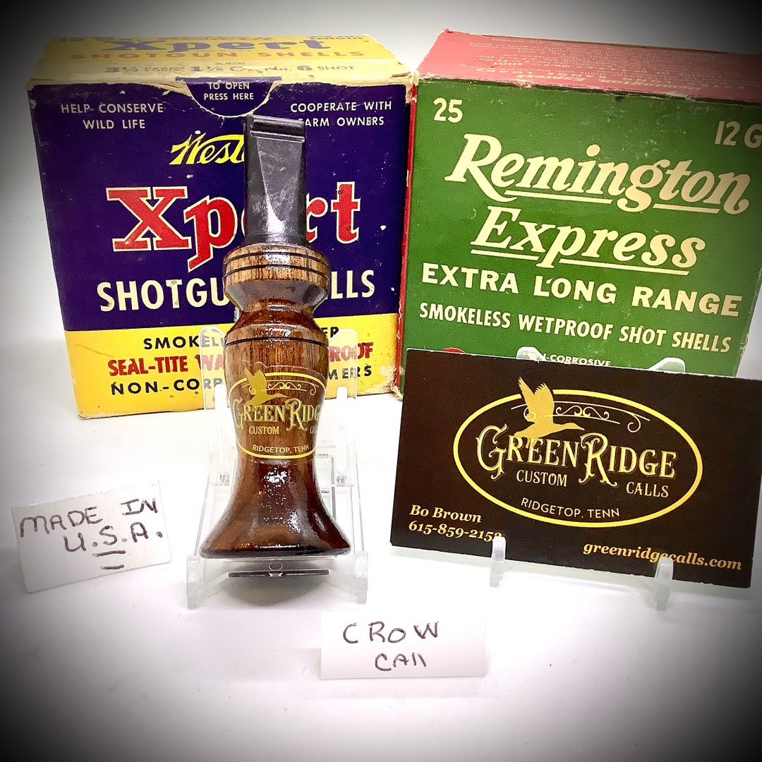 Walnut Crow Call SKUC-228 Handcrafted by Bo Brown of Greenridge Custom ...
