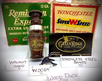 Wood Duck (WOODY) SKU#WD-481 Handcrafted by Bo Brown of Greenridge Custom Calls.