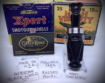 Hand Carved Mallard Duck Call SKU#D-362 Handcrafted by Bo Brown of Greenridge Custom Calls