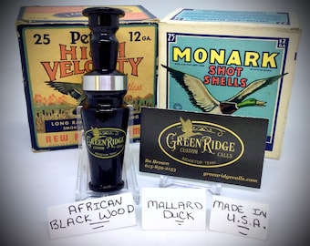African Blackwood, Mallard Duck Call SKU#D-351