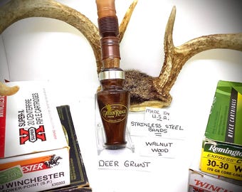 Walnut, Deer Grunt SKU#DG-182 Handcrafted by Bo Brown of Greenridge Custom Calls.