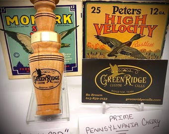 Cheery, Mallard Duck SKU#D-486 Handcrafted by Bo Brown of Greenridge Custom Calls.