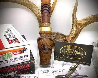 Llamada de ciervo Walnut SKU#DG-191 Hecha a mano por Bo Brown de Greenridge Custom Calls.