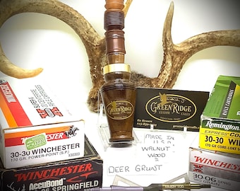 Walnut Deer Grunt SKU#DG-184 Handcrafted by Bo Brown    Of Greenridge Custom Calls.