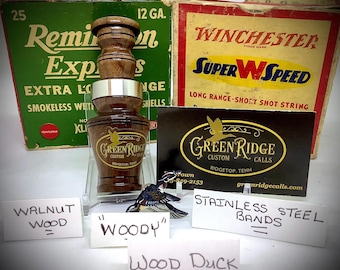 Wood Duck (WOODY) SKU#WD-480 Handcrafted by Bo Brown of Greenridge Custom Calls.