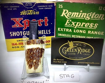 Stag, Crow SKU#EC-224 Handcrafted by Bo Brown of Greenridge Custom Calls.