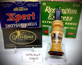 Walnut Crow SKU#C-251 Handcrafted by Bo Brown of Greenridge Custom Calls.