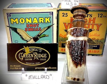 Stag Mallard Duck SKU#ED-222 Handcrafted by Bo Brown of Greenridge Custom Calls.