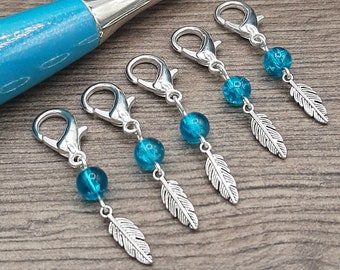 progress keepers knitting crochet stitch markers set of 3 knitting Diva metal on slip ring and lobster clasp