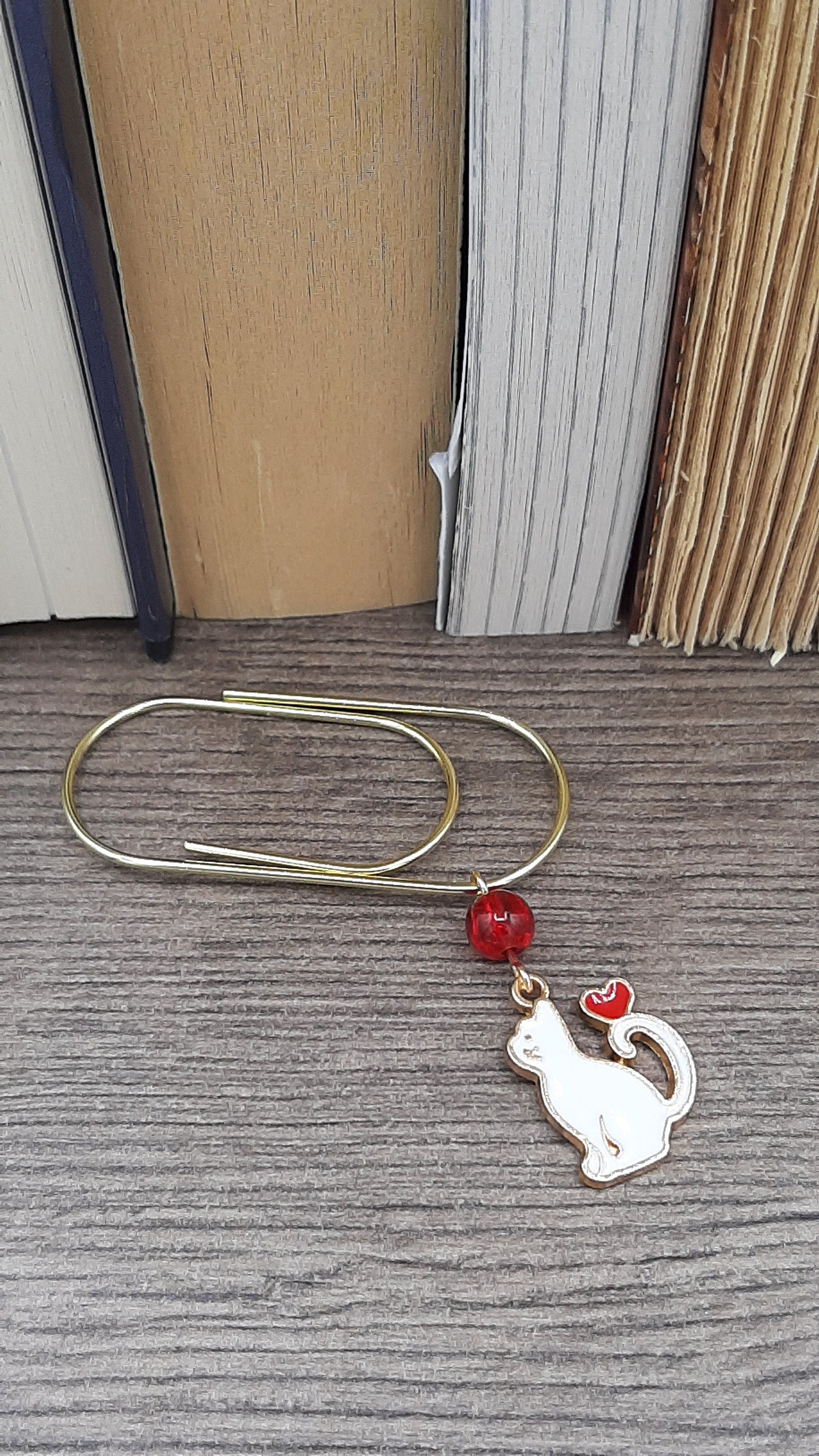 Paper Clip Bookmark Charm Bookmark Large Planner Paper Clip Etsy