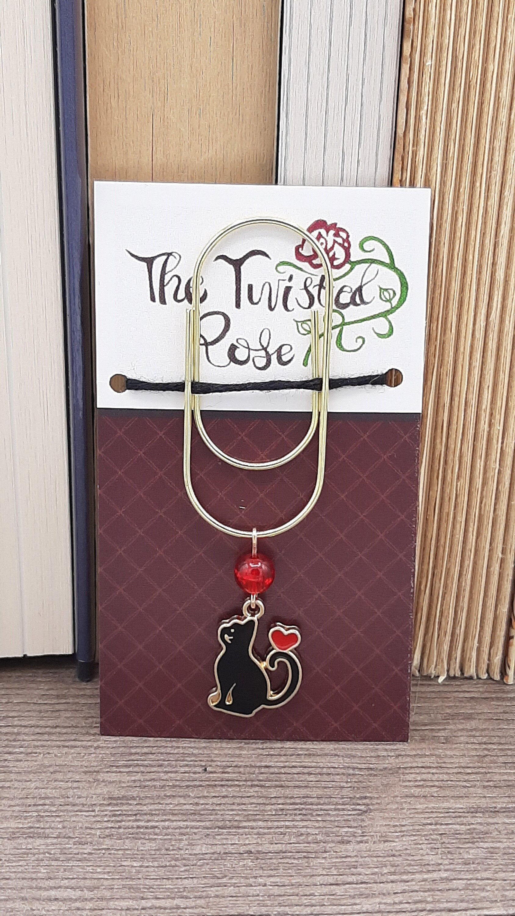 Paper Clip Bookmark Charm Bookmark Large Planner Paper Clip Etsy