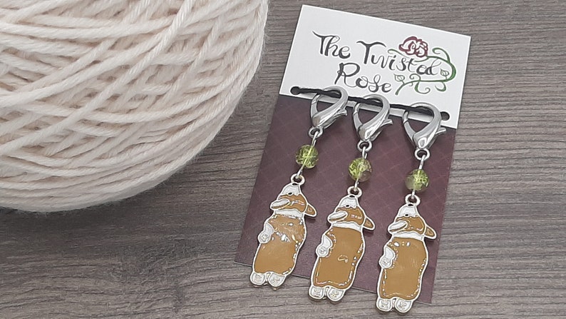 Corgis Lobster Claw Stitch Markers Knitting Stitch Markers Crochet Stitch Markers Progress Trackers Stitch Holders Progress Keepers
