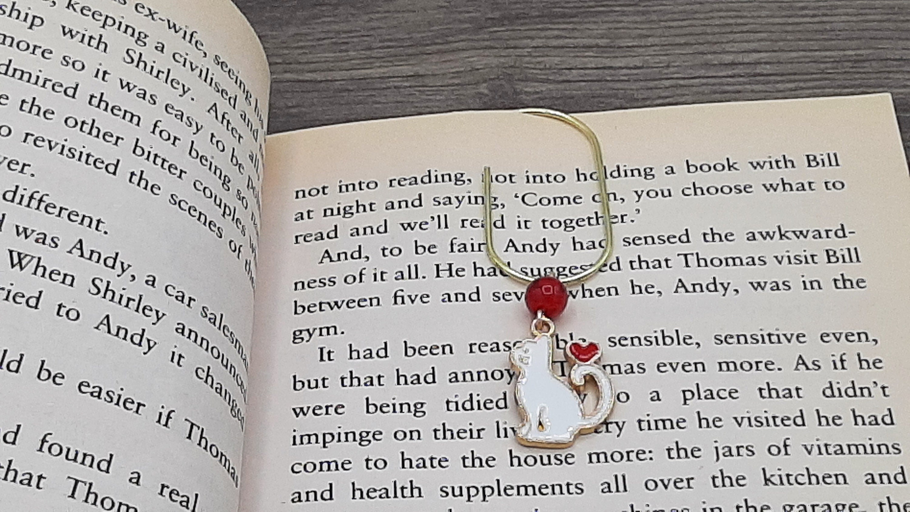 Paper Clip Bookmark Charm Bookmark Large Planner Paper Clip Etsy