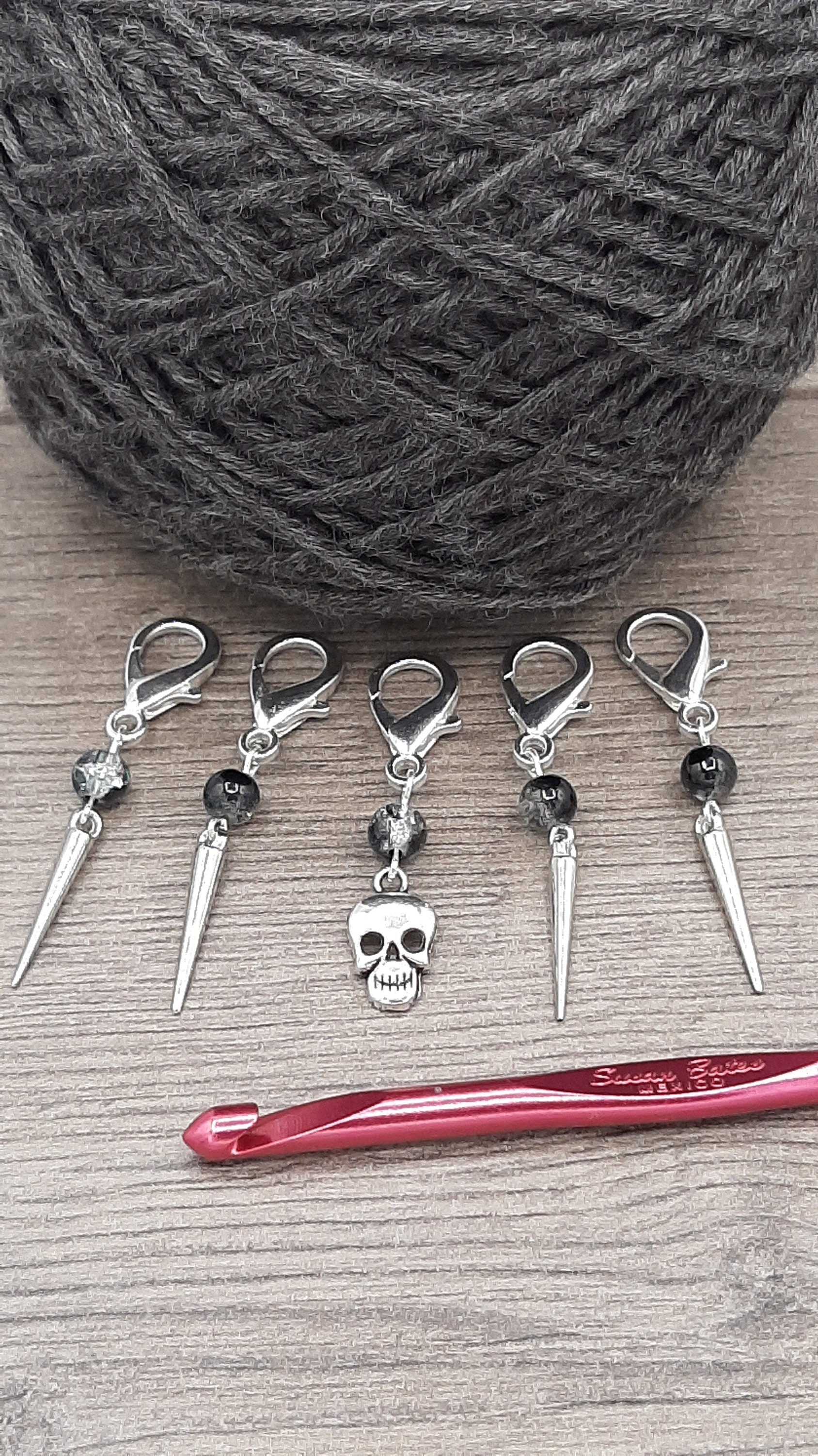 Tools lobster clasp progress keepers Cute umbrella stitch markers for