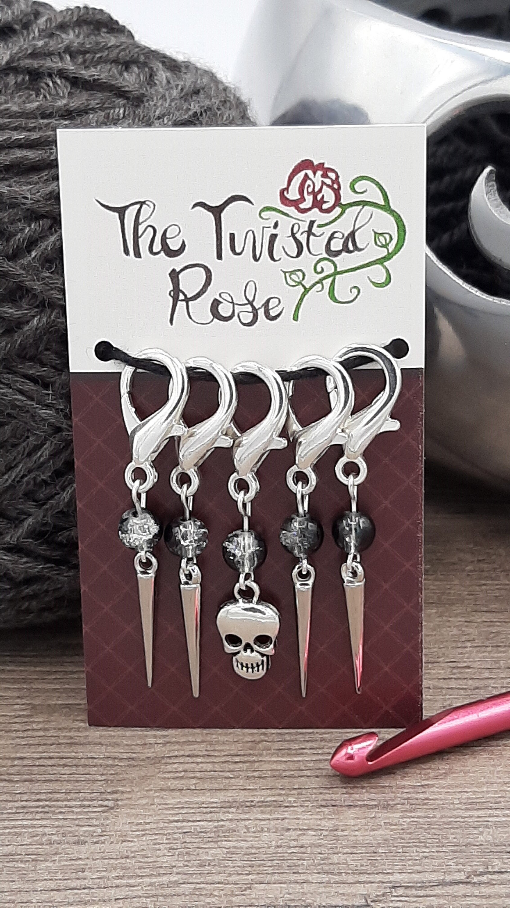 Tools lobster clasp progress keepers Cute umbrella stitch markers for