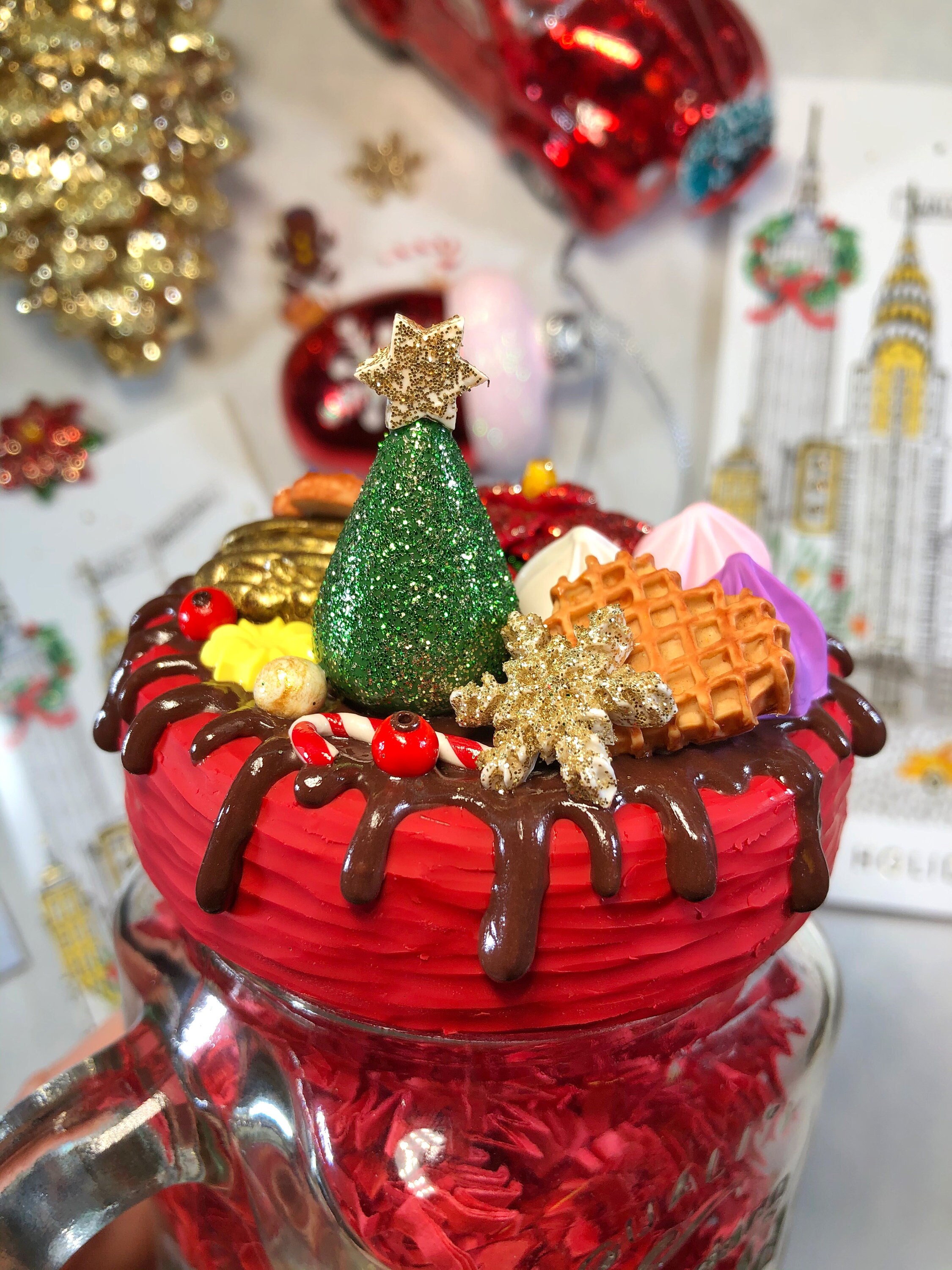 Handmade Christmas Glass Jar With a Lid. Deliciouslooking  Etsy UK