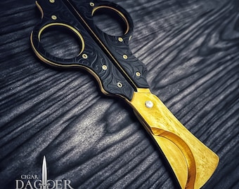 The Luxury Cigar Scissor Vintage Black By Cigar Dagger Brand