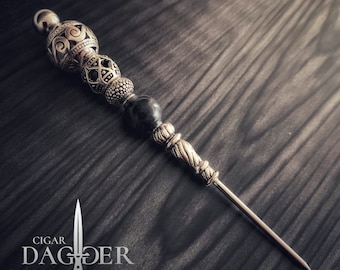 Gray Scepter Cigar Nubber, Elegant Cigar Pick