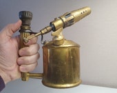Original Sievert Brass Blow Torch, Swedish Blow Lamp For Benzoline , Max Sievert Made in Stockholm, Rare brass tools, Collectible Tool