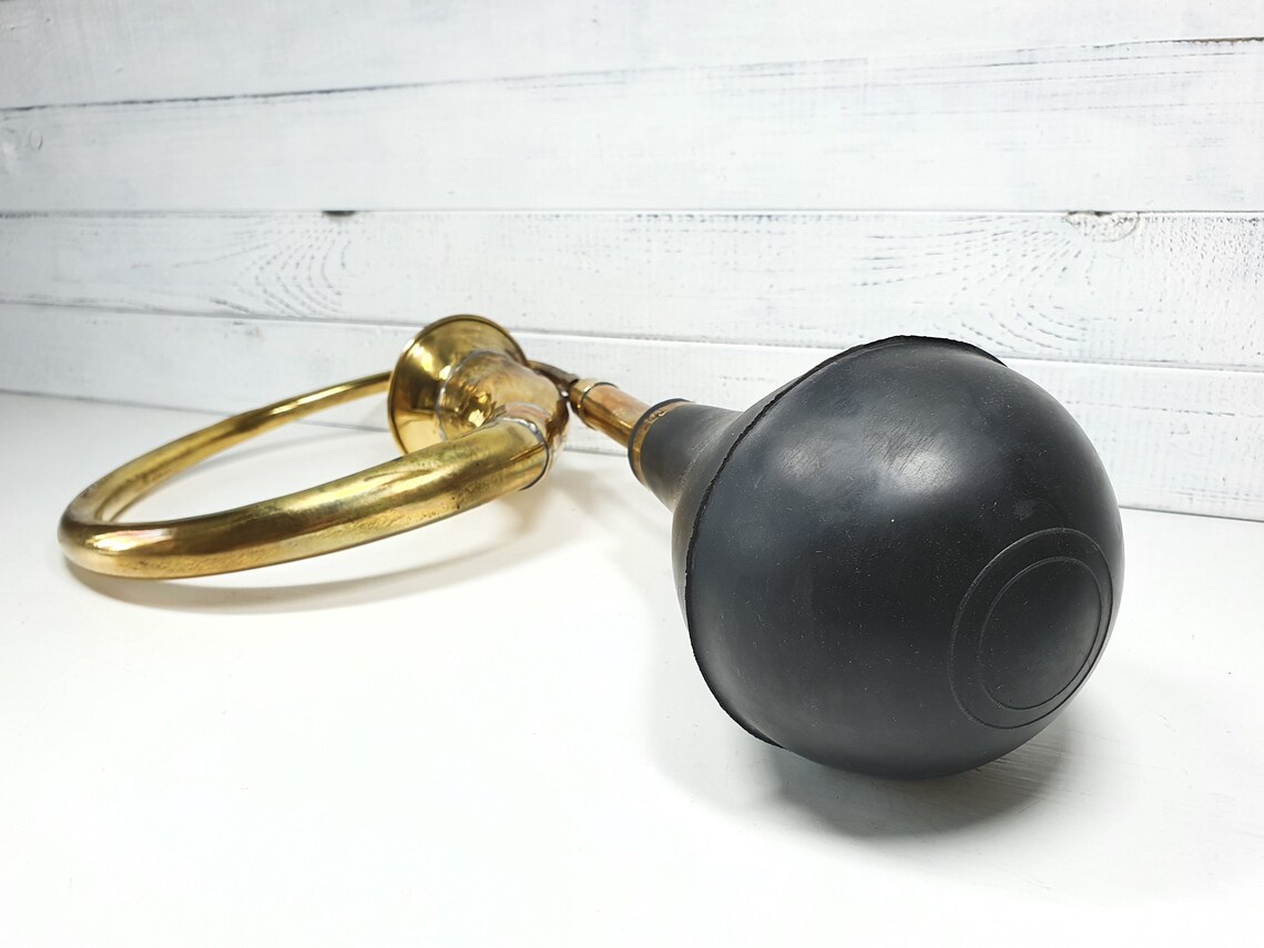 Rare Vintage Bicycle horn / Car Horn with Working Black Rubber Etsy