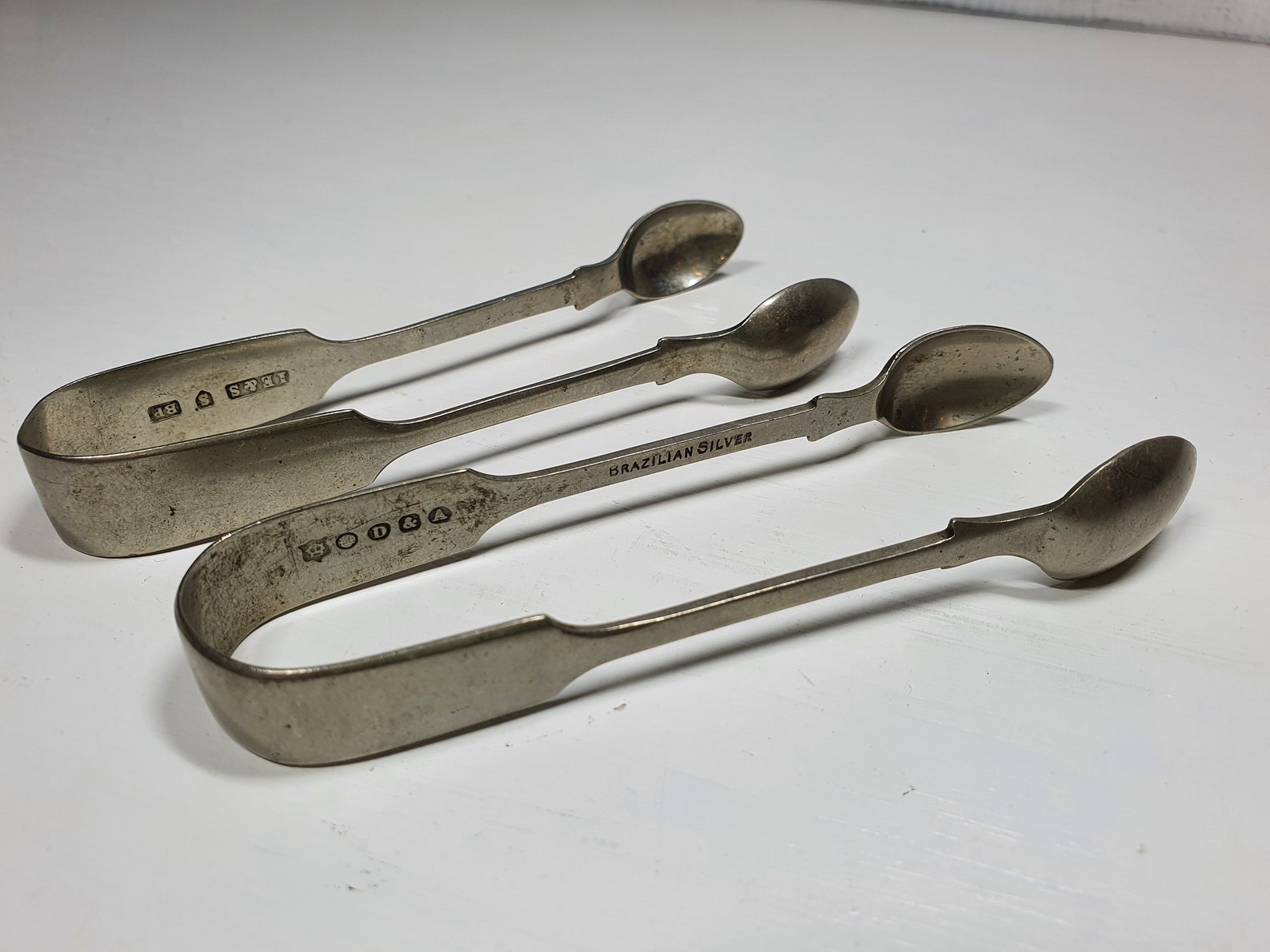 Pair of Vintage Sugar Tongs Brazilian Silver Sugar Tongs by Etsy