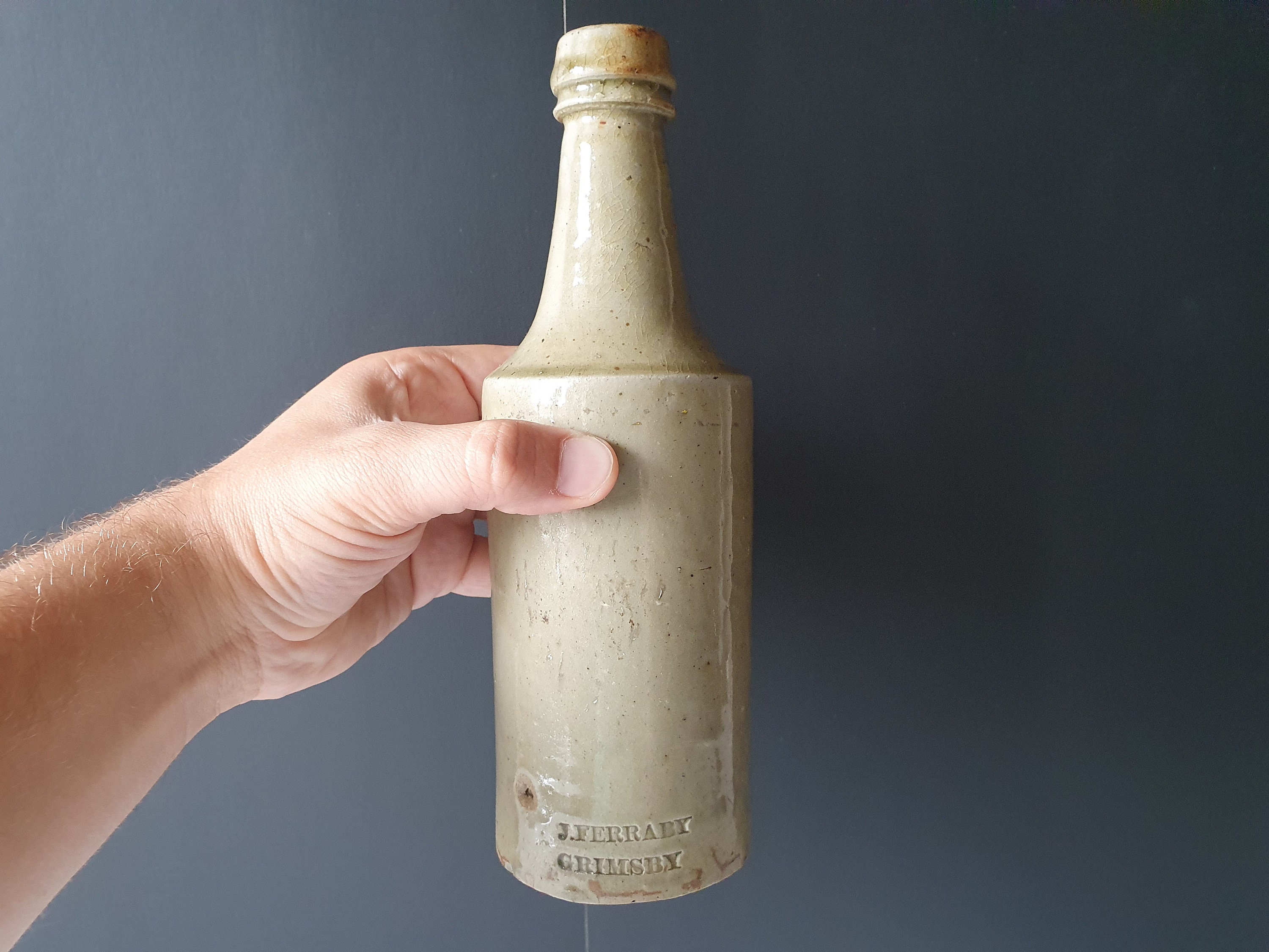 Antique Stoneware Beer Bottle Vintage Stoneware Ale Bottle Etsy