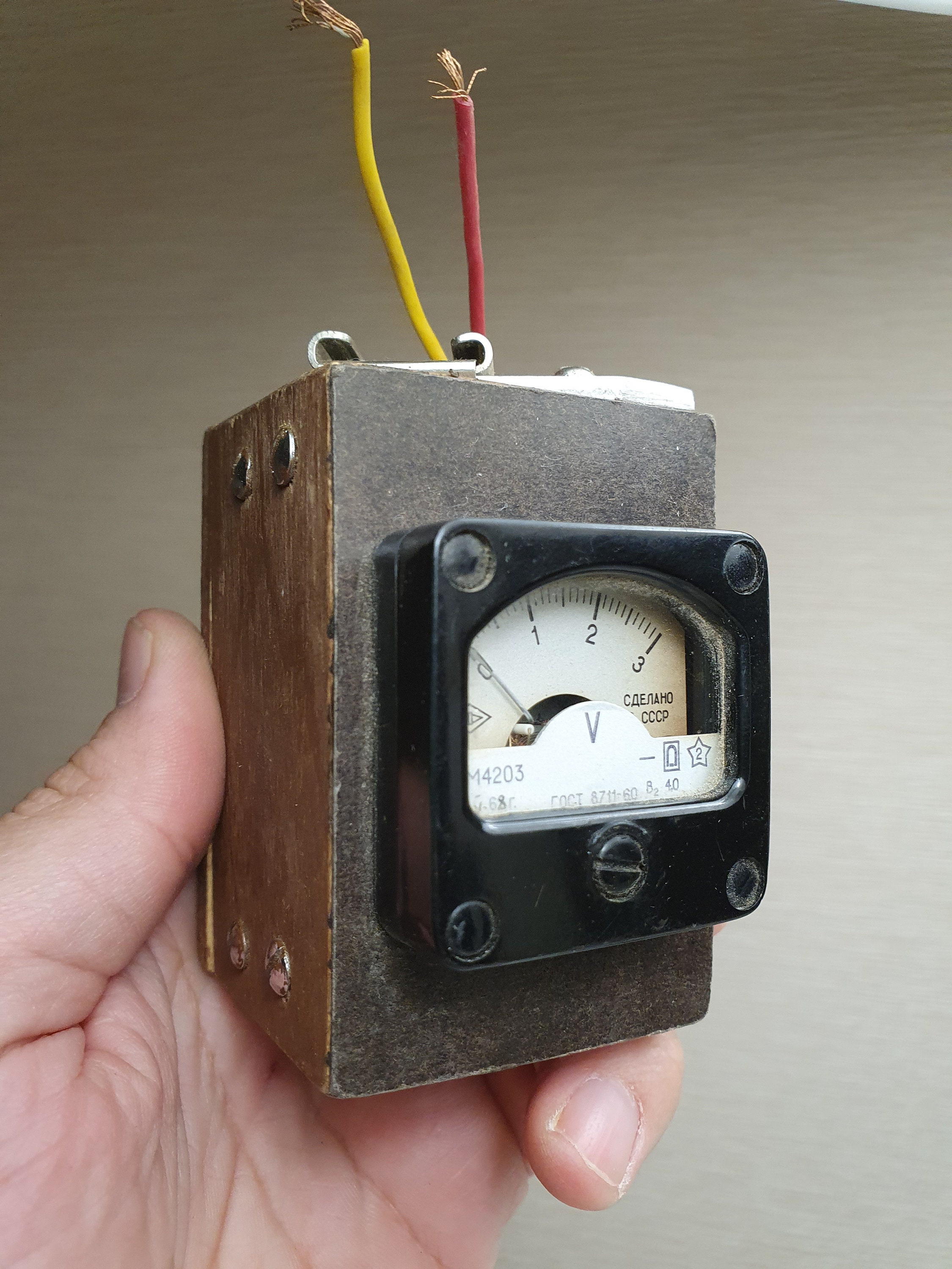 Vintage soviet Voltmeter electrical gauge soviet electrical Etsy