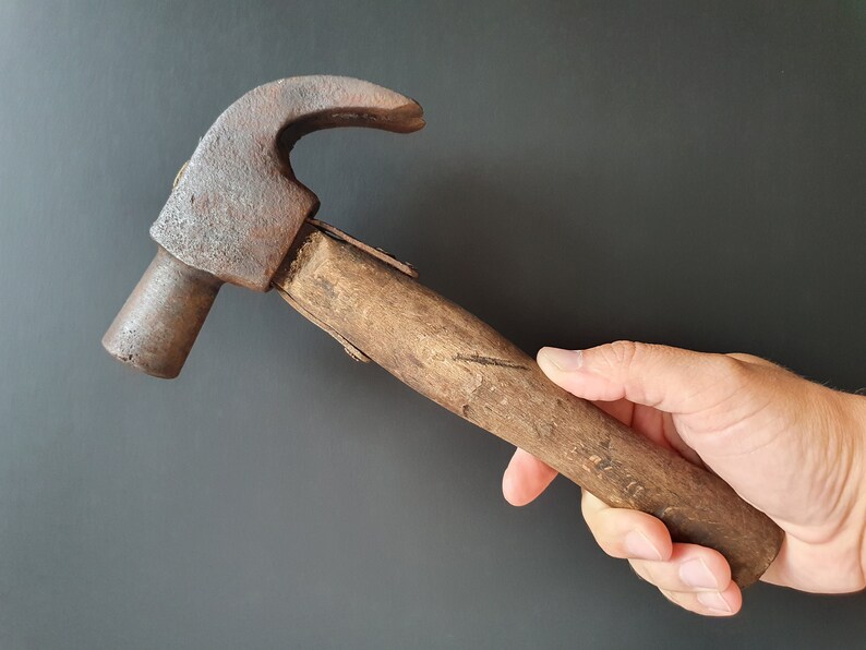 Antique Claw Hammer French Hammer Wood Working Tools Soviet Etsy