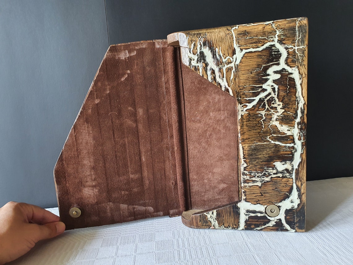 Vintage Wooden Briefcase Glowing in the Dark Briefcase Etsy Ireland