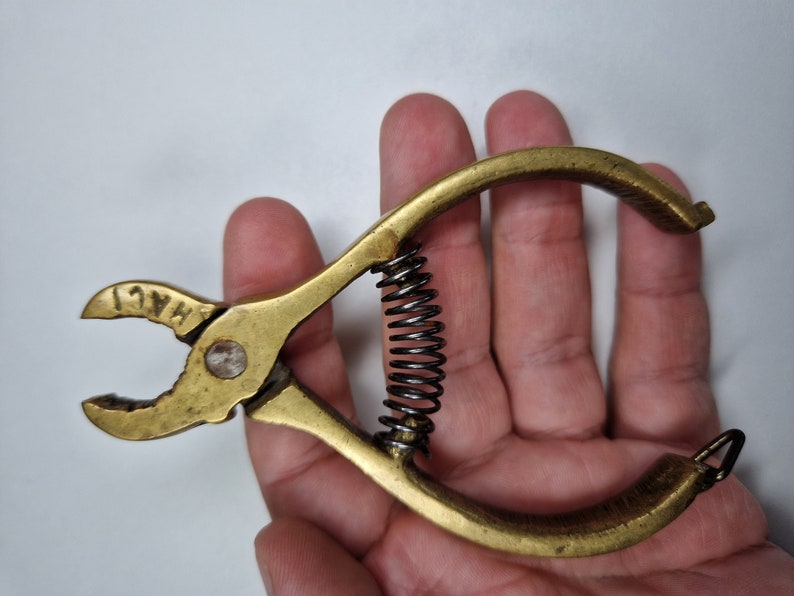 Old Bras Tool Gantep Haci Brass Hog Nose Pliers Turkish Etsy